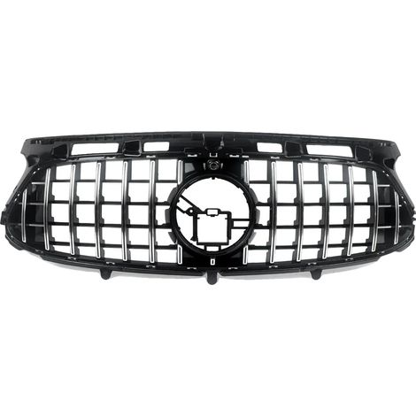 Parrilla delantera, material de alta calidad, ajuste perfecto para Mercedes Benz H247, cromada con detalles en negro. (1/2)