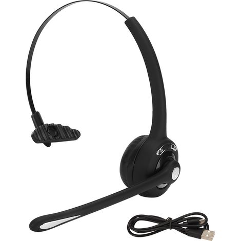 Casque audio supra-auriculaire BH-M6S pour centres d'appels professionnels, avec Bluetooth 5.0 sans fil et microphone. Ce casque est spécialement conçu pour les services clients et les centres d'appel (1/5)