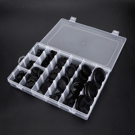 Assortiment de 130 joints d'étanchéité en caoutchouc pour la protection des câbles électriques de 6 à 50 mm / 0,2 à 2 pouces (1/4)