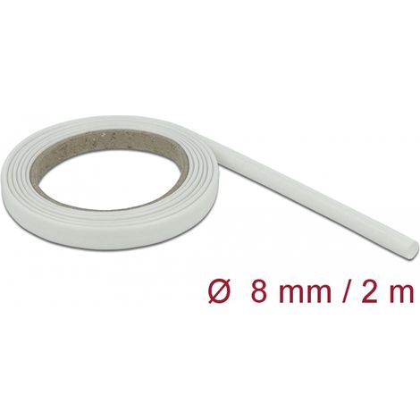 Delock Funda de fibra de vidrio 2 m x 8 mm en blanco