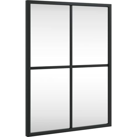 Miroir Décoratif, Miroir mural noir 30x40 cm rectangulaire fer fr33411 (1/5)