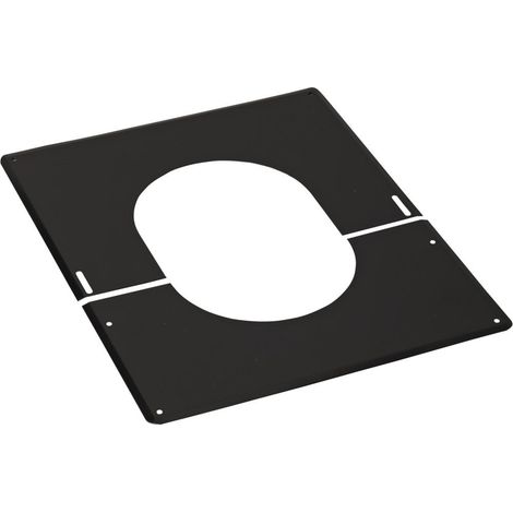 Plaque de finition 0° A 30° inox 125 noire TOLERIE EMAILLERIE NANTAISE 482112