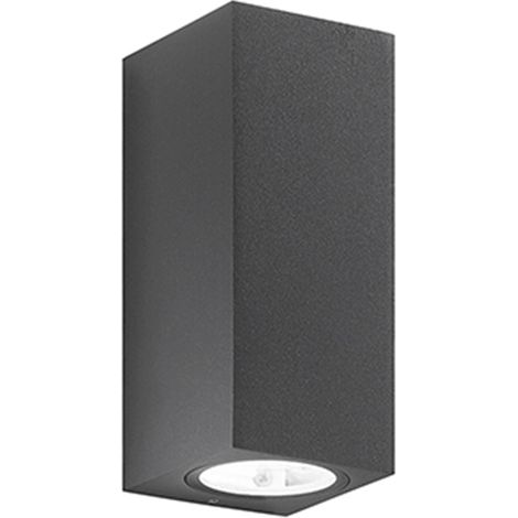 Applique Da Esterno Moderna Monolite Alluminio Grigio Grafite 2 Luci Gx53 (1/2)