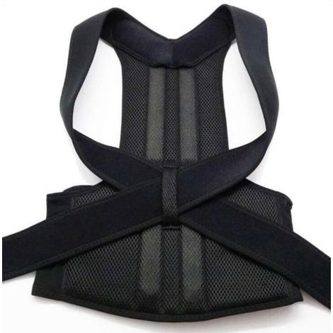 Correcteur De Posture - Sangle De Soutien Lombaire Et Scapulaire Réglable - Pour Adultes Et Adolescents - 1 Pièce (1/5)