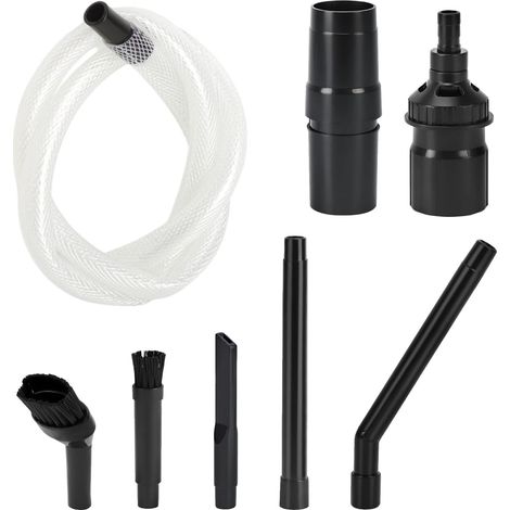 Kit de 8 mini aspiradoras con mini boquillas (32/28 mm) que incluye un adaptador, una boquilla para ranuras, un cepillo para muebles y una manguera flexible. (1/5)