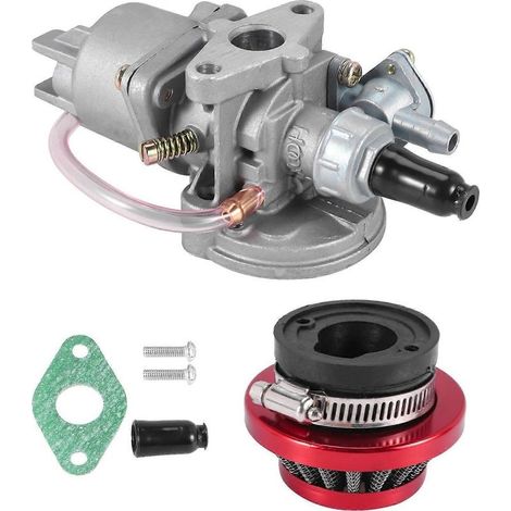 Carburateur + filtre à air + cheminée pour moteur 2 temps 47cc 49cc, pièces détachées pour mini moto, quad enfant. (1/5)