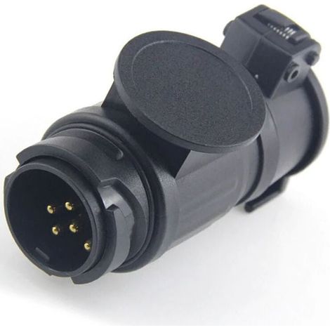 Adaptateur de remorque de 13P VERS 7P pour connecteur de Prise électrique de Prise Caravane de Camion d'attelage de remorque de Prise européenne Standard (1/5)
