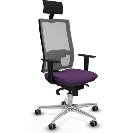 Piqueras-y-crespo Chaise de bureau confort violet ergonomique (1/3)