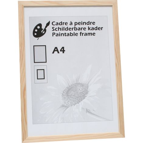 Cadre Photo Bois Peindre Naturel 21 x 29,7