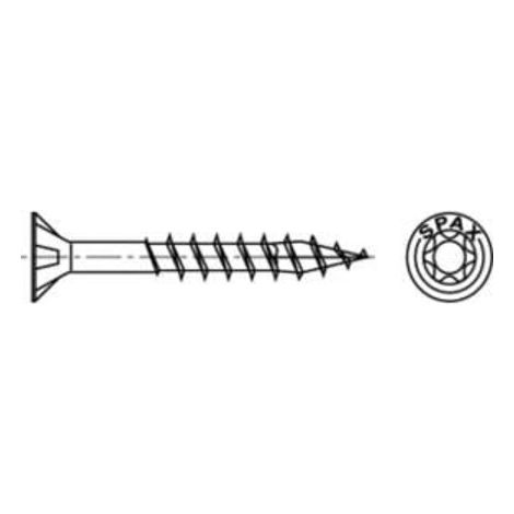 SPAX 0197000600603  Holzschraube 6 mm 60 mm T-STAR plus    Edelstahl A2 100 St.