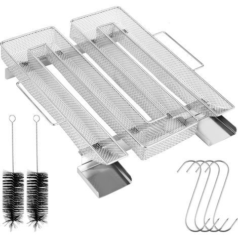 Générateur de Fumée Carré en Acier Inoxydable  Fumoir à Froid avec Accessoires Inclus pour Barbecue. Viandes et Fromages Idéal pour un Goût Unique et Délicieux (1/5)