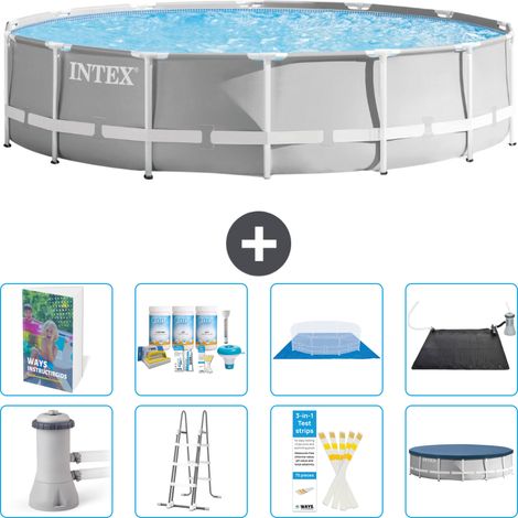 Prism Frame Pool Rund - 427x107 cm - 9-teilig S632