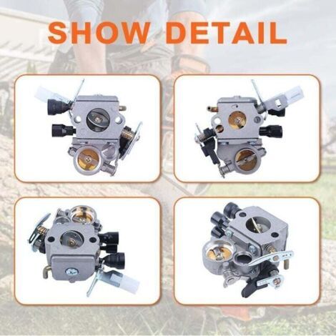 NALOOKAMIC  Carburateur Pour Stihl Ms171 Ms181 Ms211 Ms211c Pour Tronçonneuse, 1139 120 0619/1139 1207 100/1139 1200 612, Remplacer Pour Zama C1q-S269