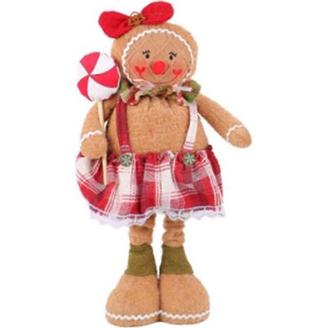 Figurine de Noël en tissu à longues jambes, fenêtre (F) comme illustré (1/5)