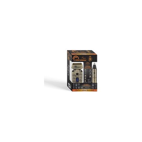 Kit rasoir électrique Little Balance Baroudeur 8938 Sahara Explorer + tondeuse de précision nez et oreilles USB Precision Explorer cuivre (1/5)