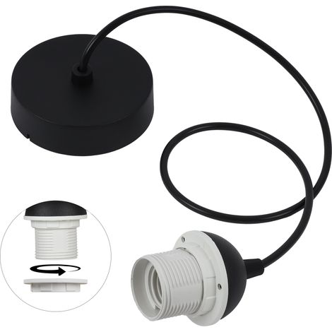 Cuerda plana 100 cuenco negro cono 50 negro (1/5)
