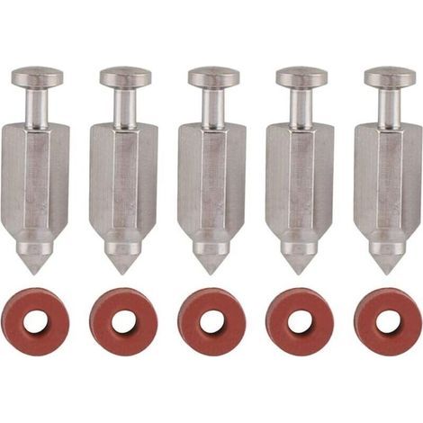 UlisemKit de réparation de joint de siège d'aiguille de soupape à flotteur de carburateur pour moteurs verticaux Briggs Stratton 398188, 281144, 299096, 394681, 83400 5 CV et 6 CV, lot de 5 (1/4)