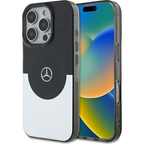 Funda Mercedes de doble capa bicolor MagSafe para iPhone 16 Pro (1/5)