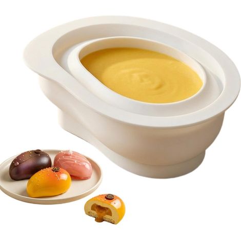 Silikon-Kuchenformen, 3D-Mango-Form, Kuchendekoration, Gebäckformen, für Zuhause, Küche, Backen, Gebäck, Bäckerei, Restaurant, Café (1/5)