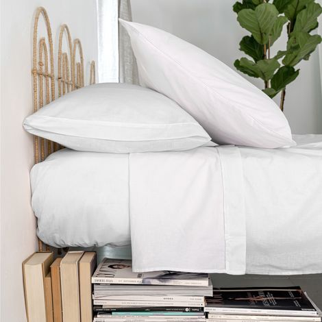 Basic 200 tc Sabana 260x270 cm (Cama 180/200) Blanco (1/5)