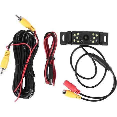 Cámara de visión trasera para coche con gran angular de 170°, 9 luces LED y visión nocturna súper nítida para todo tipo de vehículos. (1/5)