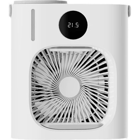 Refroidisseur d'air portable, ventilateur climatiseur personnel, petit ventilateur refroidisseur d'air par évaporation USB, mini bureau avec humidificateur pour chambre ou bureau (1/5)