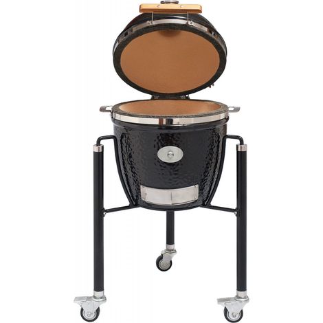 Monolith Keramikgrill Junior PRO-Serie 2.0 Schwarz Ø 33 cm Grillrost inklusive Gestell (1/5)