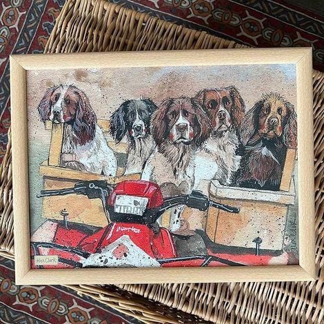 Laptopständer LP08 Spanielhunde