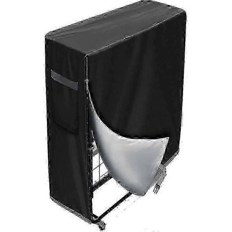 Housse de rangement imperméable et pliable pour lit d'appoint, protège-matelas anti-poussière ajustable pour lits d'appoint jumeaux (1/4)