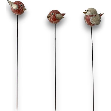 Ensemble 3 tuteurs oiseaux 23x15x110cm (1/3)
