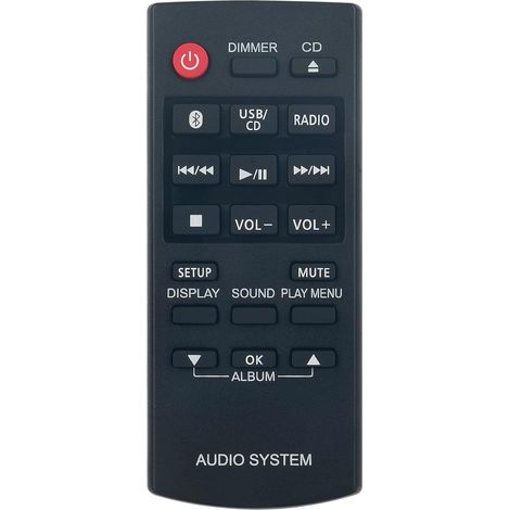 N2QAYB000984 Télécommande Rechange pour Panasonic CD Stereo System SC-PM250 SA-PM250 SB-PM02 SC-PM251 SA-PM251 SC-PM600 SA-PM600 SA‑PM250 SC-HC200 SA-HC395 SA-HC397 SB-PM500 SC-UX100 (1/5)