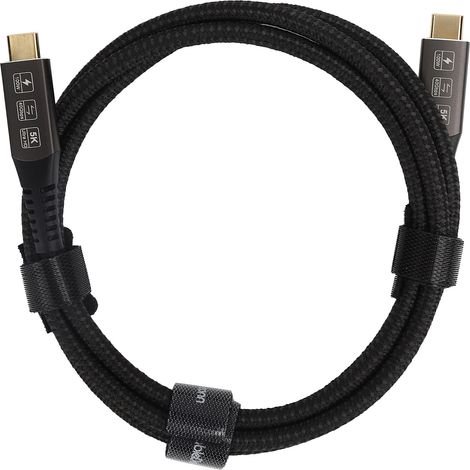 Câble USB-C vers DVI 4K 60Hz Charge Rapide USB4.0 Plug & Play 1.2m PVC (1/5)