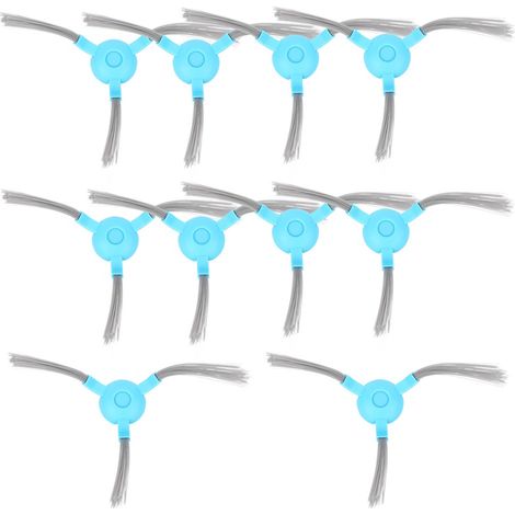 Lot de 10 brosses latérales compatibles avec l'aspirateur robot Conga 1290, pièces de rechange (1/5)
