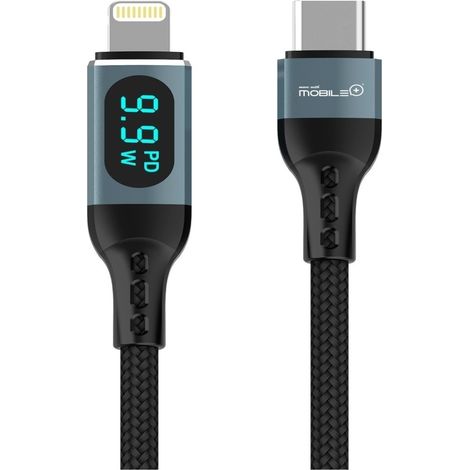 Câble USB Type-C vers Lightning avec écran LED, longueur du câble 1 m, charge rapide PD20 W  Offre exclusive