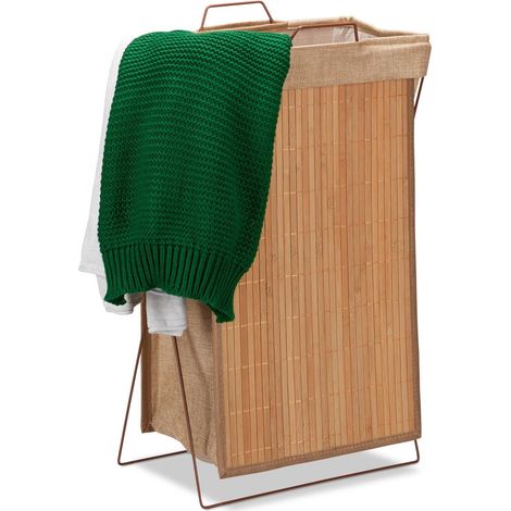 Cesta de ropa de bambu
