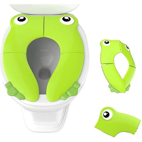 Siège de toilette portable pliable pour l'apprentissage de la propreté, antidérapant. (1/5)