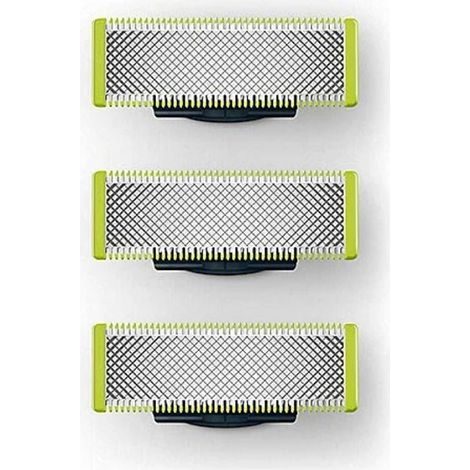 Pack de 3 lames de rechange compatibles Philips Oneblade, lame unique professionnelle, modèles QP25XX, QP26XX et QP65XX (1/5)