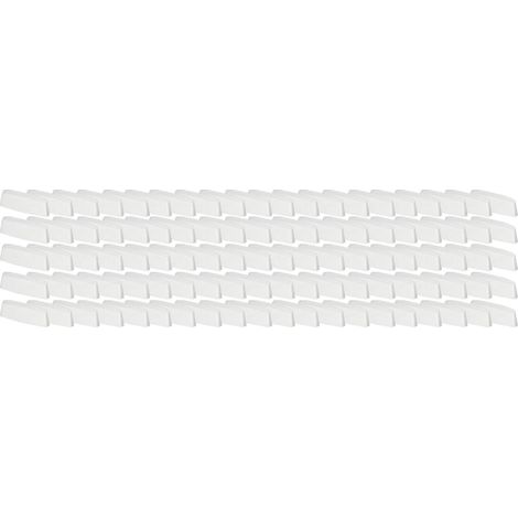 Tappo di drenaggio per finestre in PVC, copertura bianca, 36 mm, confezione da 100 pezzi