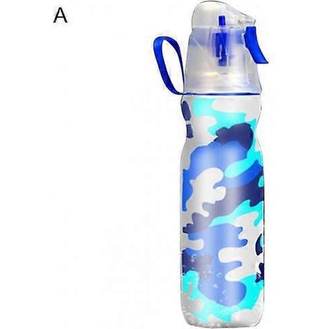 Gourde de sport 590 ml avec bec verseur, étanche, double compartiment, en LDPE, pour vélo, sport, voyage et hydratation en extérieur.