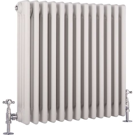 Milano Windsor White Cast Iron Style Four Column Horizontal Radiator - 600mm x 605mm (1/5)
