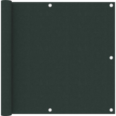 vidaXL Toldo para balcón tela oxford verde oscuro 90x600 cm (1/5)