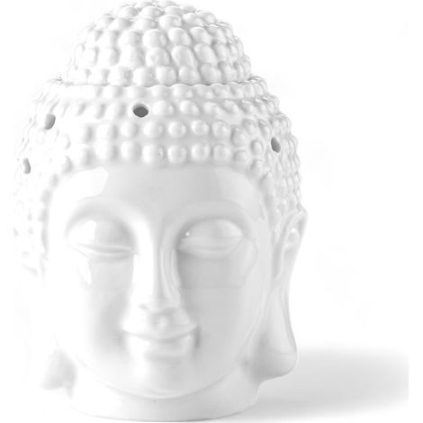 Brûleur parfum Bouddha blanc céramique 40 ml - Zen (1/5)
