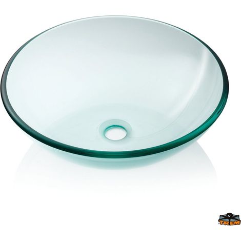 Halbkuppelförmige Schüssel aus transparentem Glas - Trem