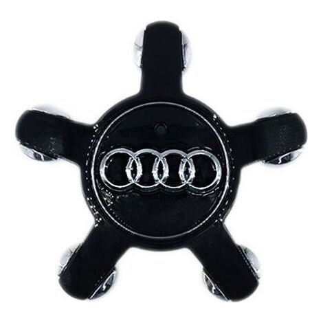 4 Pièces Auto Cache Moyeux Capuchons De Centre pour Audi A3 A4L A5 A6L A8L Q3 Q5, Centre de Jante Capuchons Cache de Roue Centrale Accessoires de Voiture,135mm,noir (1/3)