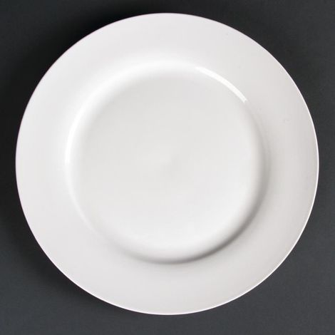 Assiettes Rondes À Bord Large Lumina 270mm (Lot de 4) - Ref CD625 - Olympia (1/4)