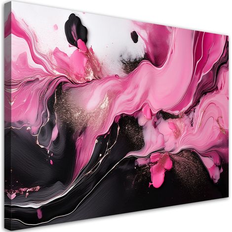 Tableau déco Abstraction rose style loft 100x70 (1/5)