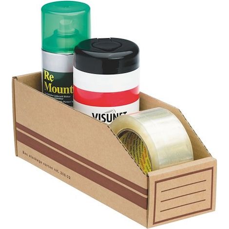 Bac de stockage en carton - 3,3 litres - Lot de 50 (1/3)