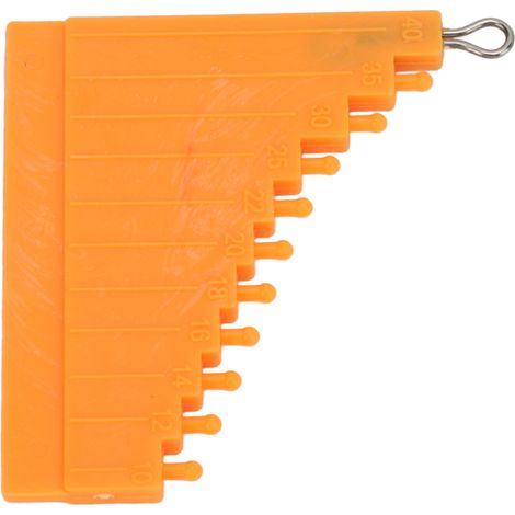 Accessoires pour la pêche à la carpe : jauge à cheveux, outil de mesure pour montages cheveu, mini-outil de nouage de fil, outil pour hameçons. (1/5)