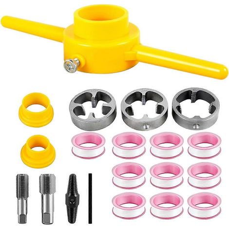 Outil de filetage PVC, kit d'outils de plomberie pour filetage de tuyaux --- (1/5)