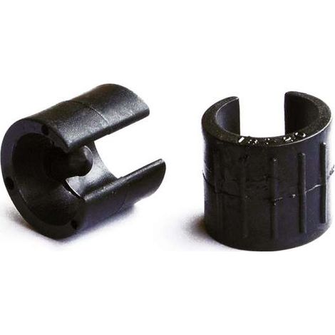 Sottopiede a pinza bianco Ø 24 - 26 mm. con perno 8 pz.